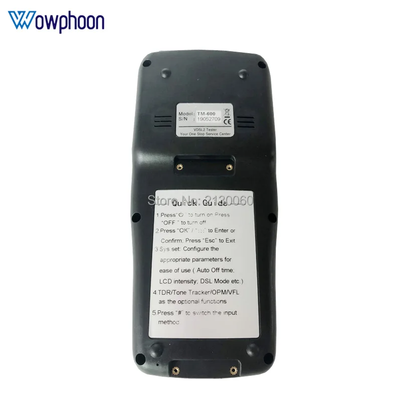 Imagem -05 - para Ferramentas de Teste e Manutenção de Linha Xdsl Modem Vdsl Testador Vdsl2 Adsl Adsl Adsl Adsl Adsl Adsl2 Mais Vdsl2 Readsl Dmm Tdr Diy Tm600