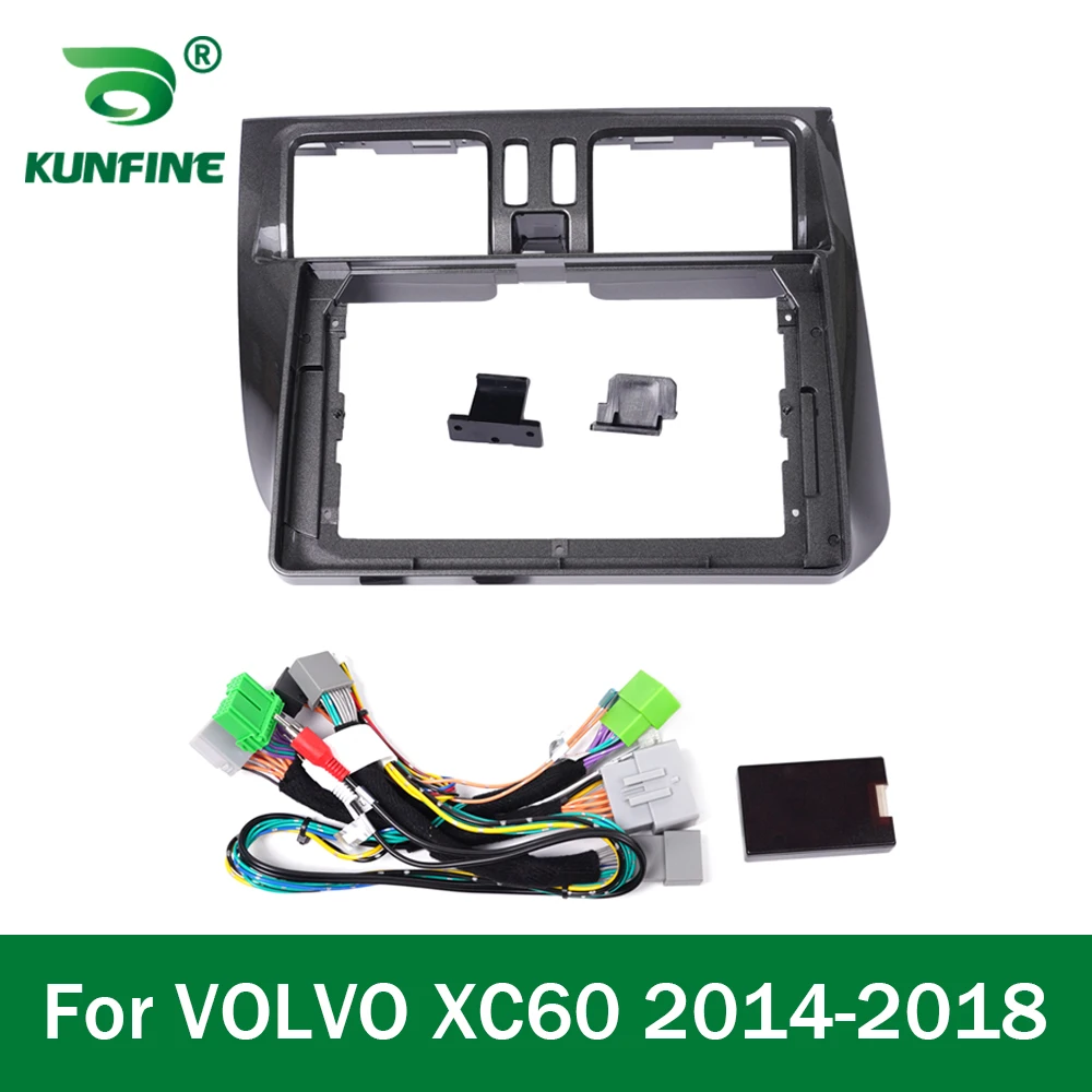 Car GPS Navigation Stereo For VOLVO XC60 2014-2018 Radio Fascias Panel Frame Fit 2Din 9 inch In Dash headunit screen