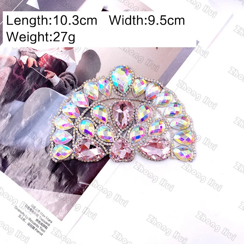 Fashion Rhinestone Western style DIY Bridal Wedding Party Shoes Accessories For high Heels Flats Slipper Shoe Decorations flower