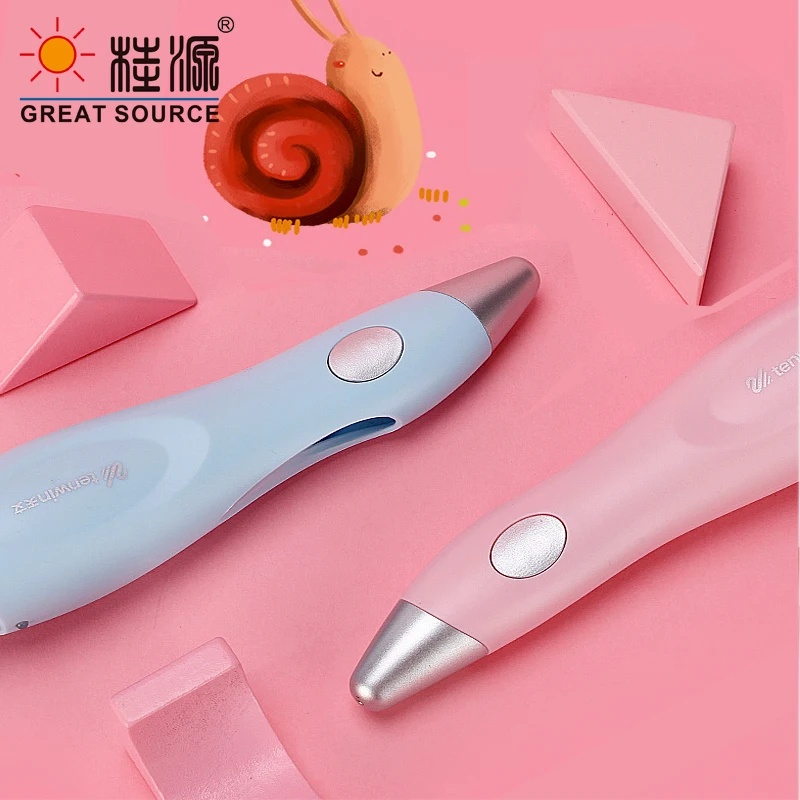 Childeren Electric Ink-jet Pen USB Charging 12 Colors Washable Ink 36 Cartoon Mold(1Set)