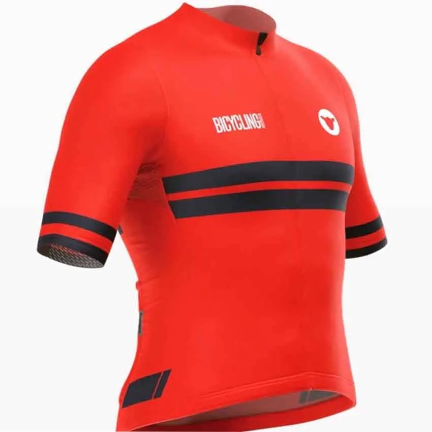 2021  NEW Cycling jersey men downhill Spring and summer  bicycle clothing short-sleeved MTB road bike  riding tops