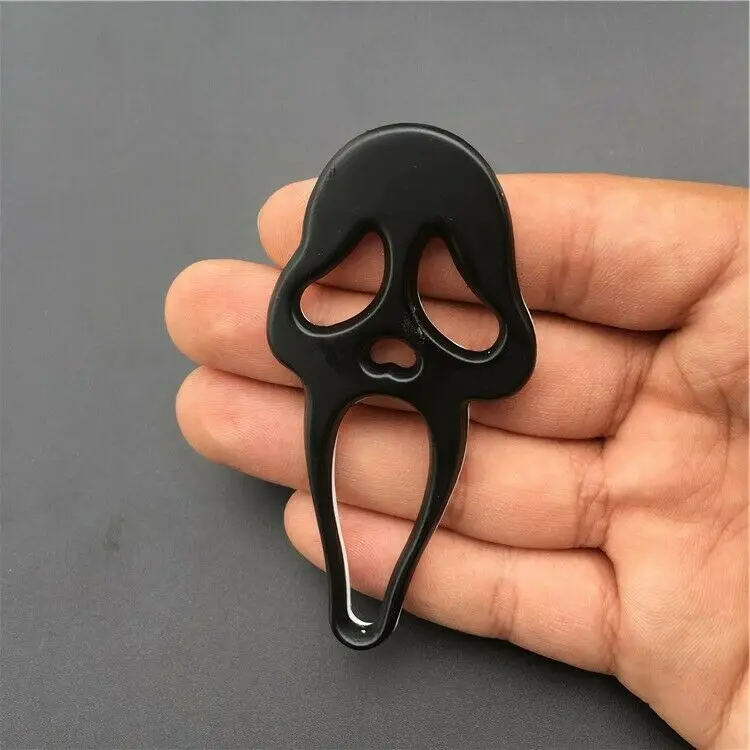 

Черный 3D металлический череп скелет призрак Автомобильный багажник Задняя фотография наклейка