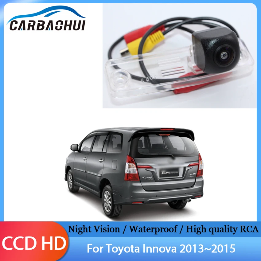 Car Rear View Camera HD CCD Night Vision Back up Reverse Camera Waterproof High quality RCA For Toyota Innova 2013 2014 2015