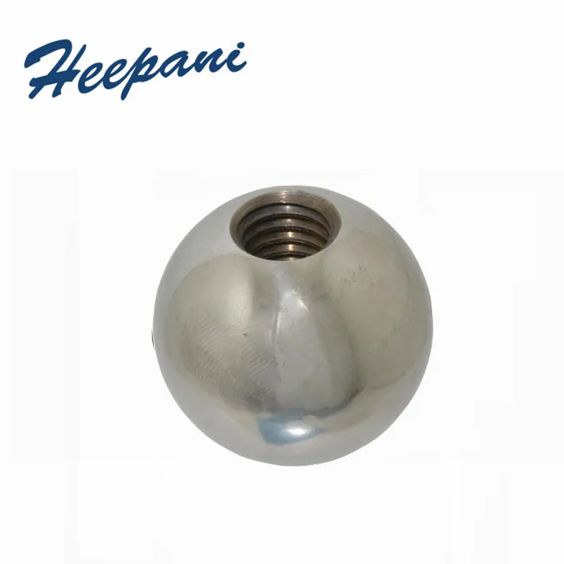 10-個-m12-304-ステンレス鋼タッピングネジボール球状ハンドルスリーブナット-cnc-ソリッドスレッドメトリック穴あけボール