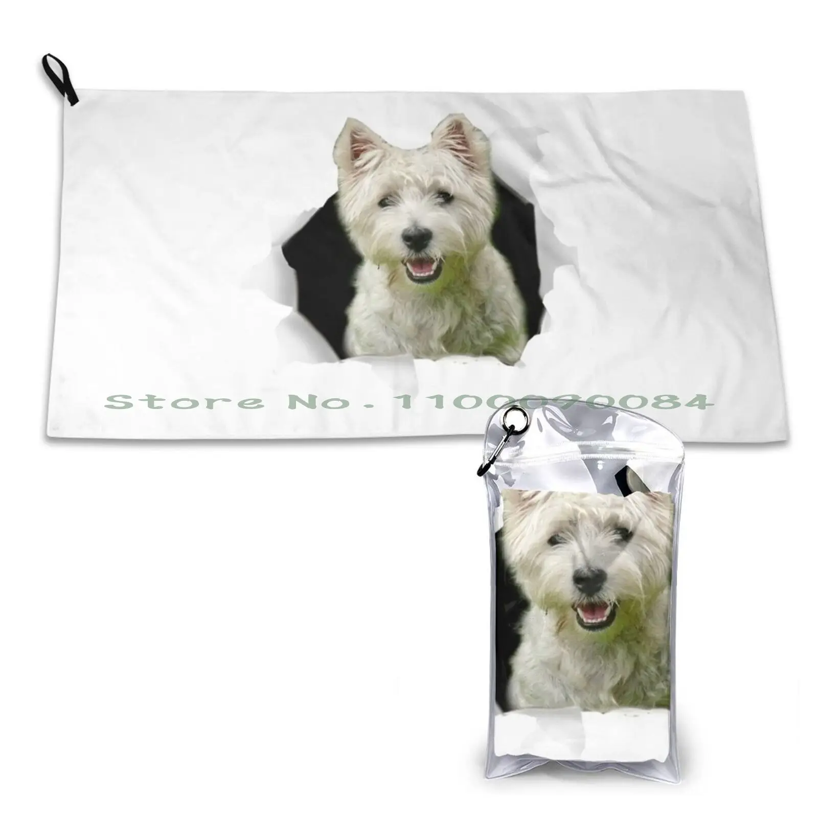 Westie Shirt-West Highland White Terrier Tshirt Quick Dry Towel Gym Sports Bath Portable Ships Anchor Marine Vessel Boat Anchor