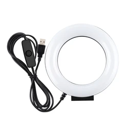 Newest 3.6-inch ring light LED selfie ring light dimmable camera phone for live streaming studio YouTube fill light