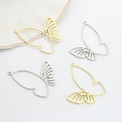 Zinc Alloy Charms   Hollow Butterfly Charms 10pcs/lot For DIY Jewelry Making Finding Accessories