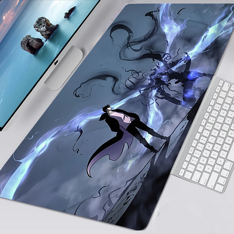 Mousepad Solo Leveling Kawaii Gaming Accessories Non-slip Mouse Pad Gamer Girl Anime XXL Mausepad Keyboard Mat Tapis De Souris