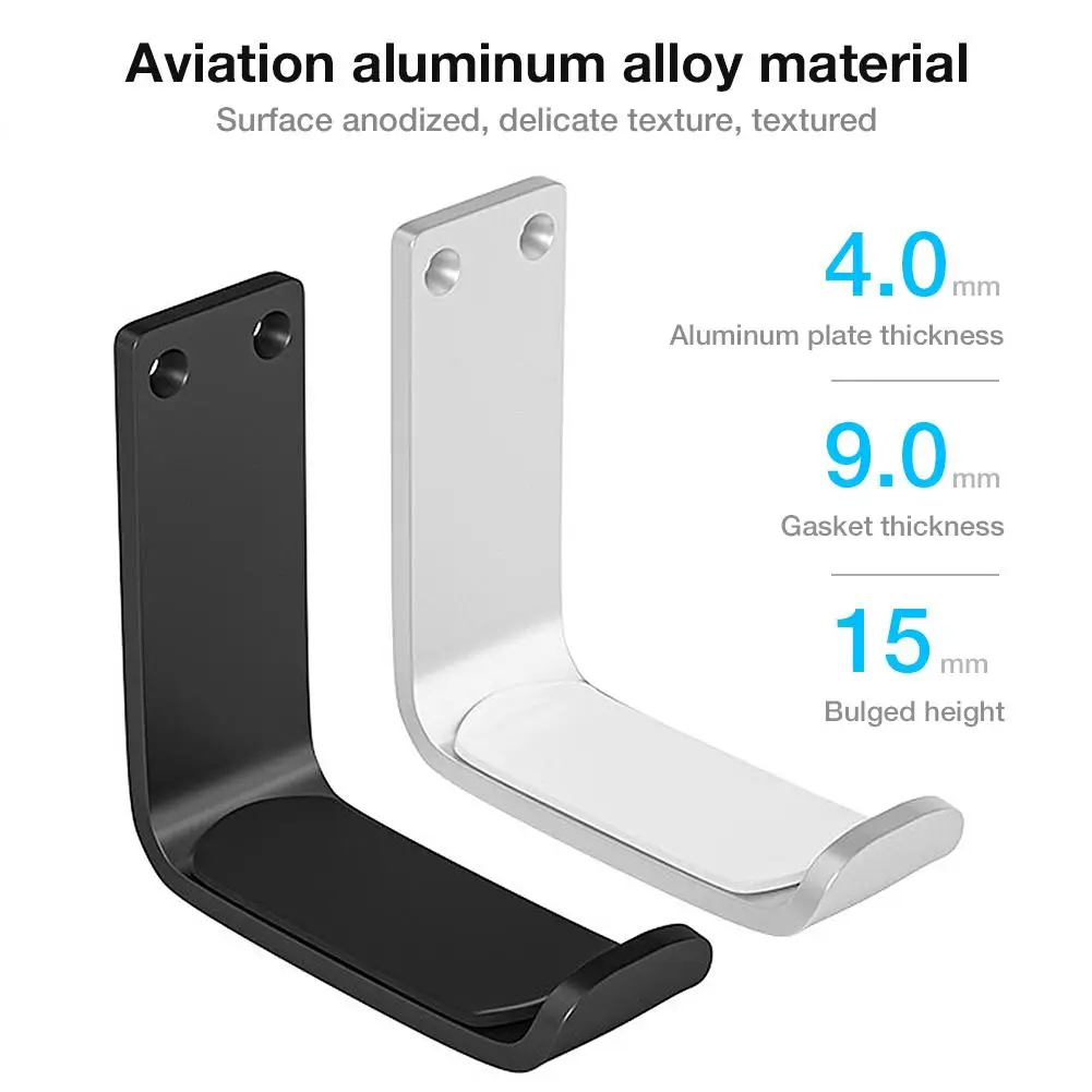 Kim Loại Dính Tai Nghe Chân Đế Dán Tường Gắn Tai Nghe Giá Đỡ Đứng Dưới Bàn Móc Treo Móc Tai Nghe Nhét Tai Đỡ Giá Đỡ