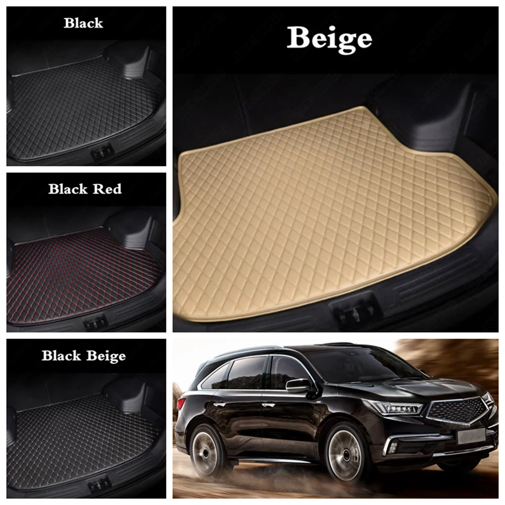 

Custom Cargo Liner for Acura MDX RDX ZDX NSX TL RL ILX TLX TSX Custom Leather Car Boot Liners All Weather Auto Cargo Floor Mats