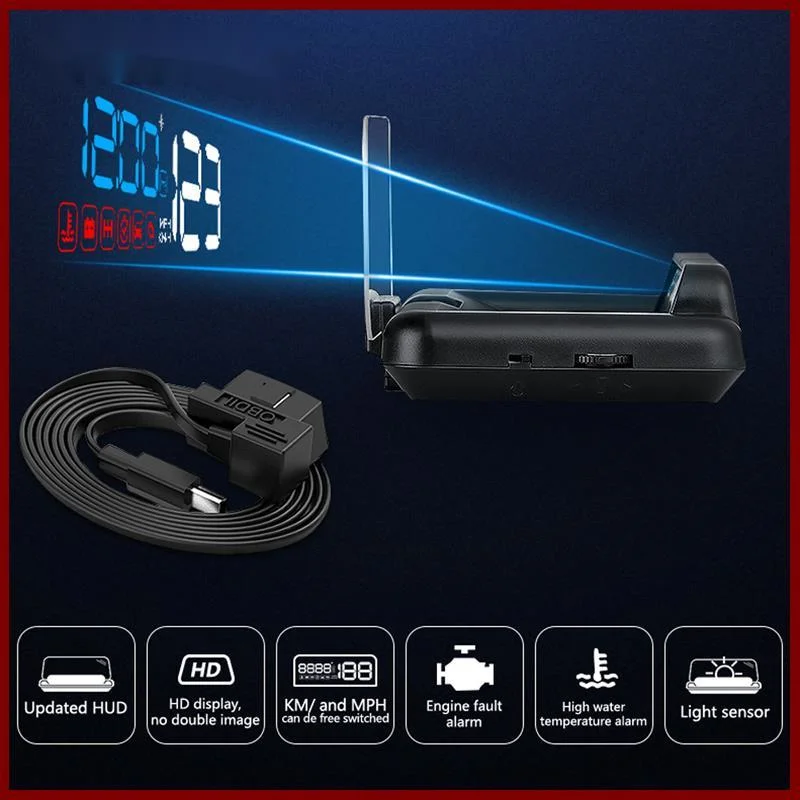 OHANEE Original C500 OBD2 Hud Head-Up Display With Mirror Projection Digital Car Speed Projector On-Board Computer Fuel Mileage