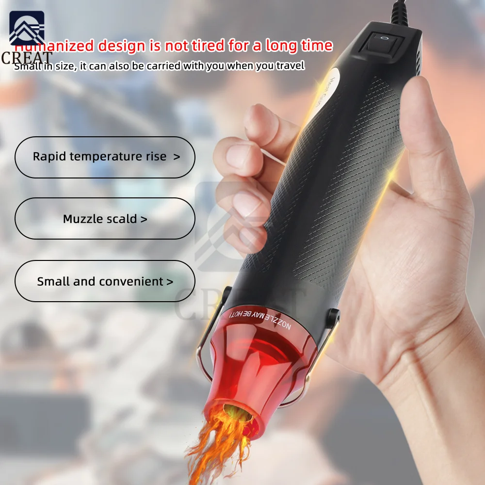 Hot Air Gun Soft Ceramic Heat Shrinkable Tube Heat Shrinkable Film Heat Gun Phone Repair Tool 300W 220V