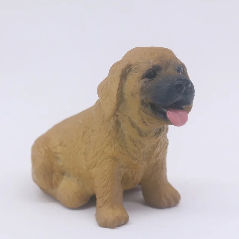 CollectA Farm Time Animals Golden Retriever Puppy Pet Dos Plastic Simulation Toy Model #88117