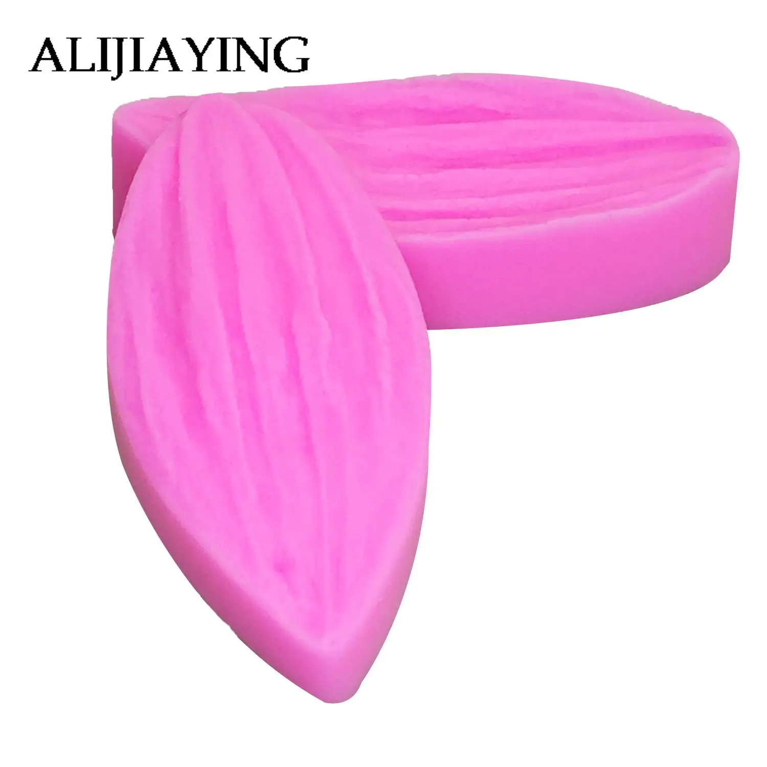 M1123 2pcs/set Silicone Mold Flower Leaf DIY Fondant Cake Decorating Tools Flower Making Petal Leaf Veiner Silicone Mold