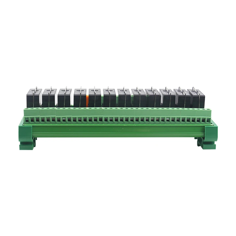 8 Channels 12 Channels 1NO+ 1NC DIN Rail Mount Interface Relay Module PLC DC 12V 24V PNP/NPN Compatible