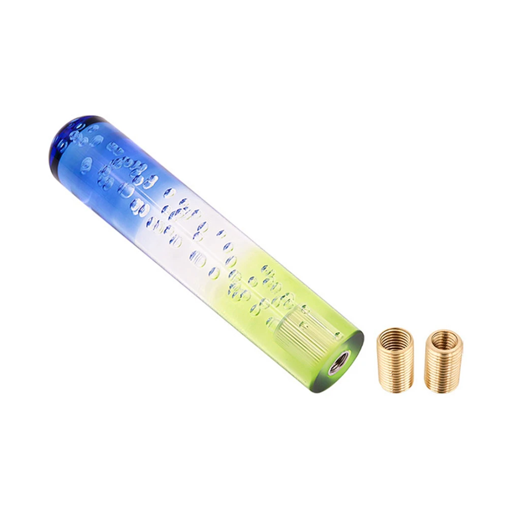 20cm Car Transparent Stitching Multicolor Gear Shift Knob Crystal Bubble Shifter Lever Fit For Honda Toyota Nissan Mitsubishi