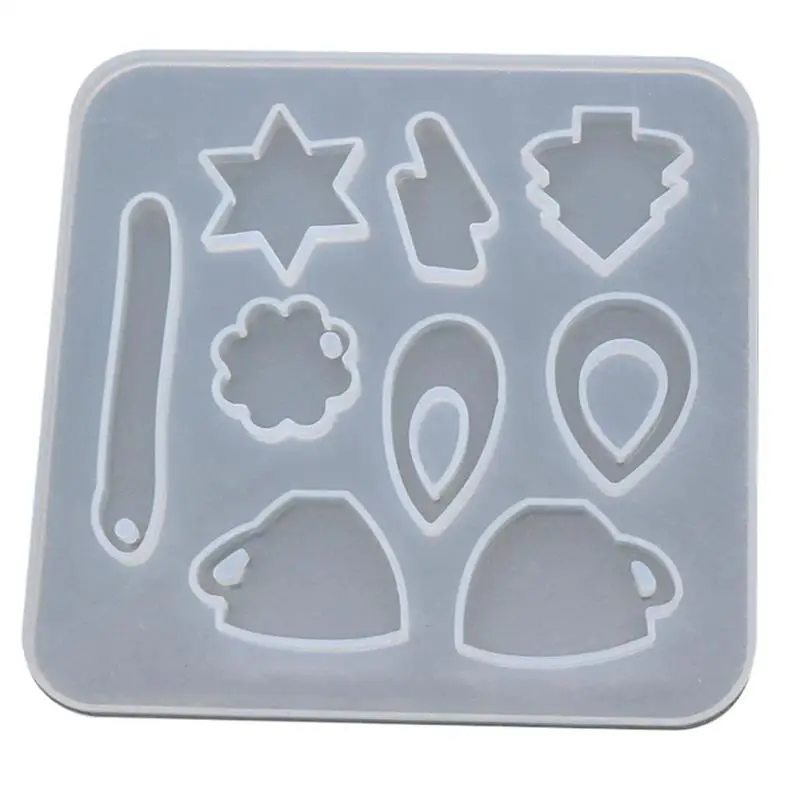 

1pc Jewelry Pendant Mold Creative Silicone Assorted Jewelry Casting Mold For Earrings DIY Jewelry Making Accessories For Women