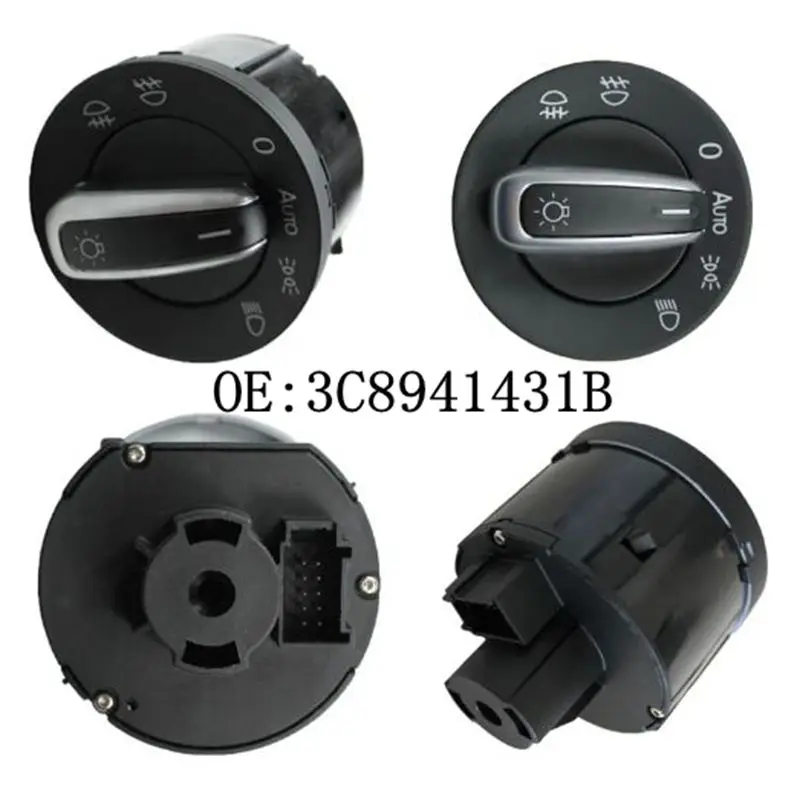 

Headlight Fog Lamp Switch 3C8 941 431B 3C8941431B Fit for V W Golf 5 6 Jetta 5 6 Tiguan Caddy Passat B6 CC Polo Car Accessories