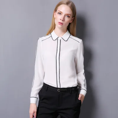 Top brand Shipping New Free High-end Cardigan Silk Shirt  high quality