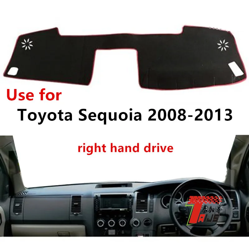 

TAIJS Factory Sport Dust resistant Polyester Fibre Car Dashboard Cover For TOYOTA Sequoia 2018-2013 Right hand drive
