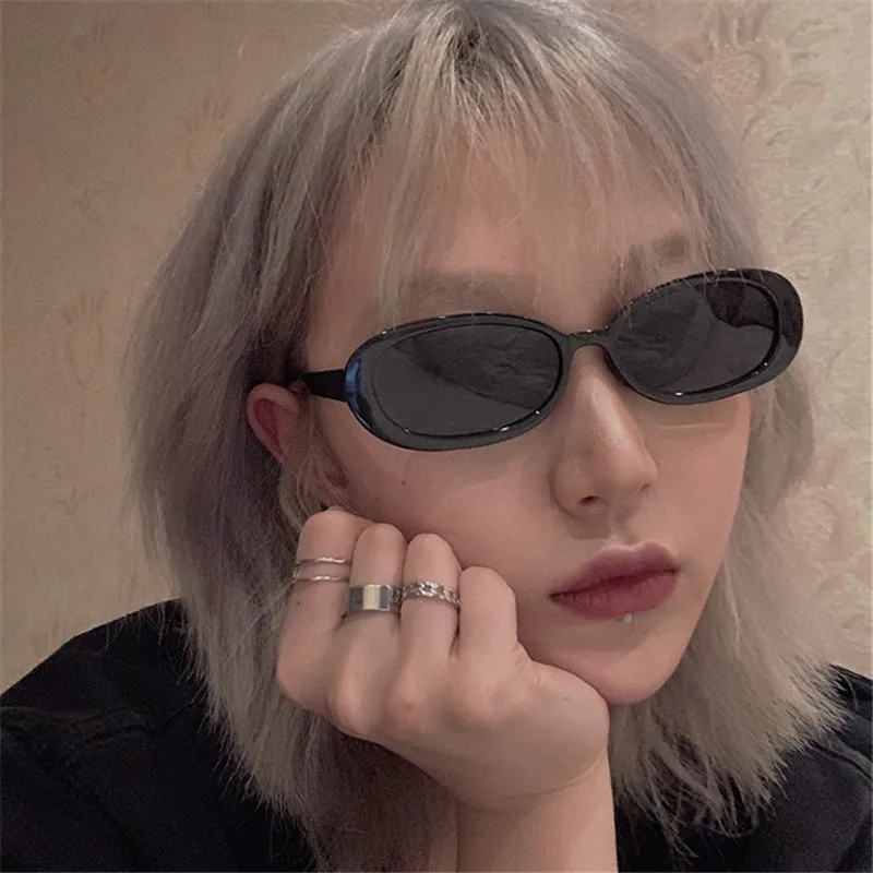 Original Design Silver Color Round Hollow Geometric Rings Set For Women Fashion Hip Hop Punk Open Ring Joint Ring Female Jewelry