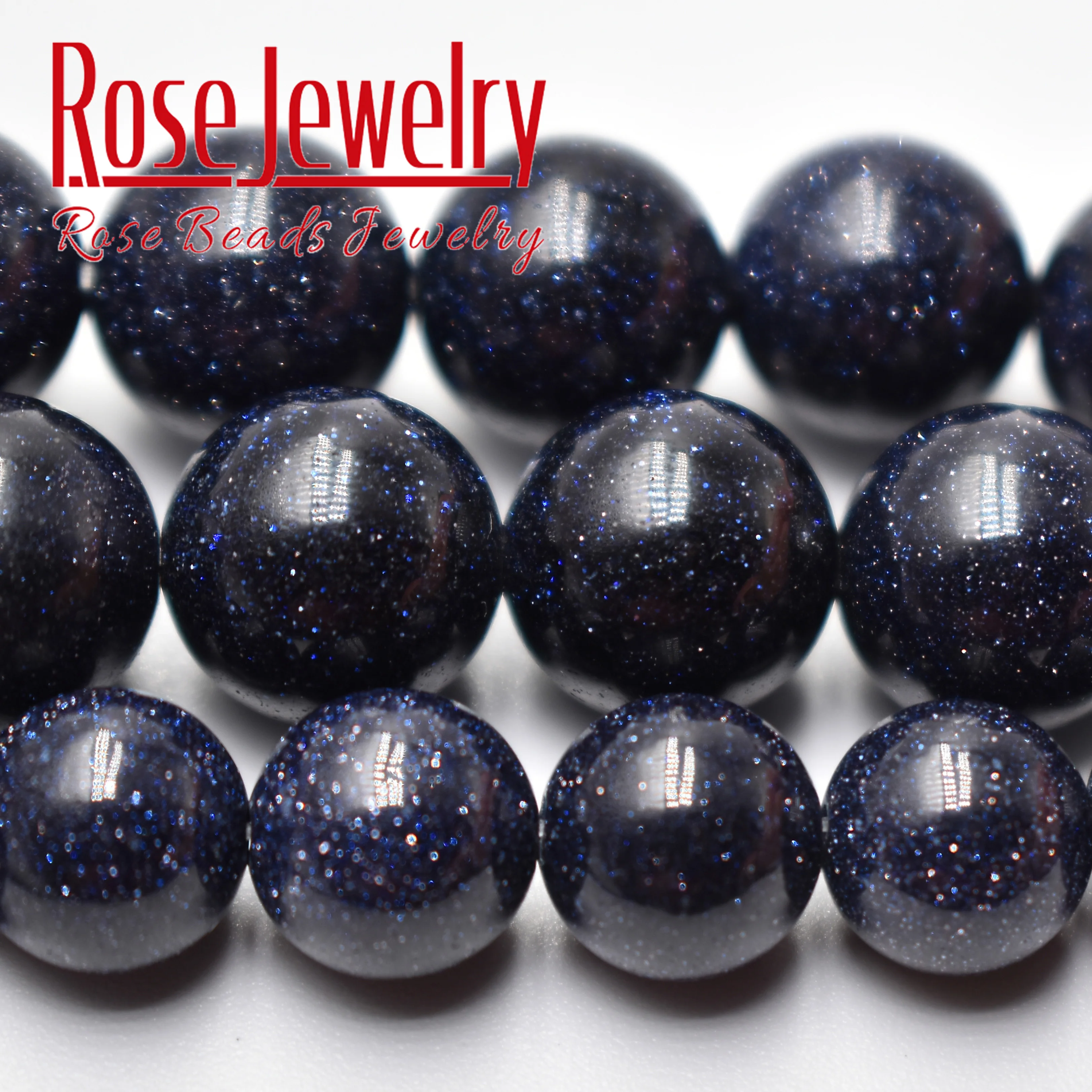 Wholesale Lots Bulk Natural Blue SandStone Round Loose Beads 15\