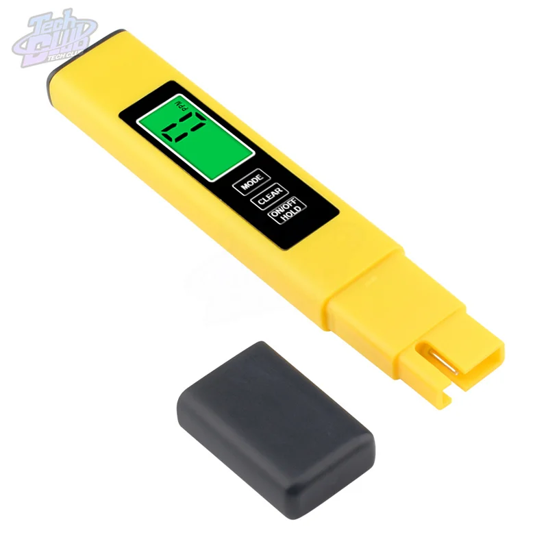 Detector de Calidad de Agua portátil multifuncional TDS, retroiluminación, bolígrafo de prueba de temperatura tres en uno PH y TDS EC