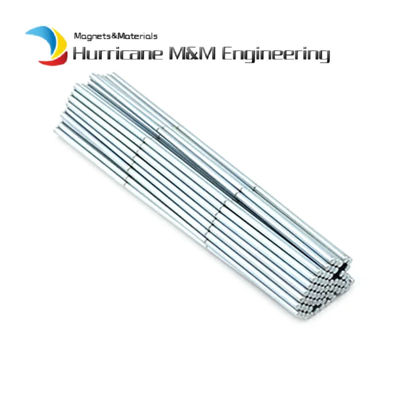 เรียวแม่เหล็ก Dia.1-10Mm Slit Presser ทรงกระบอกแม่เหล็ก Precision Magnetic Rod Magnetics 50Pcs