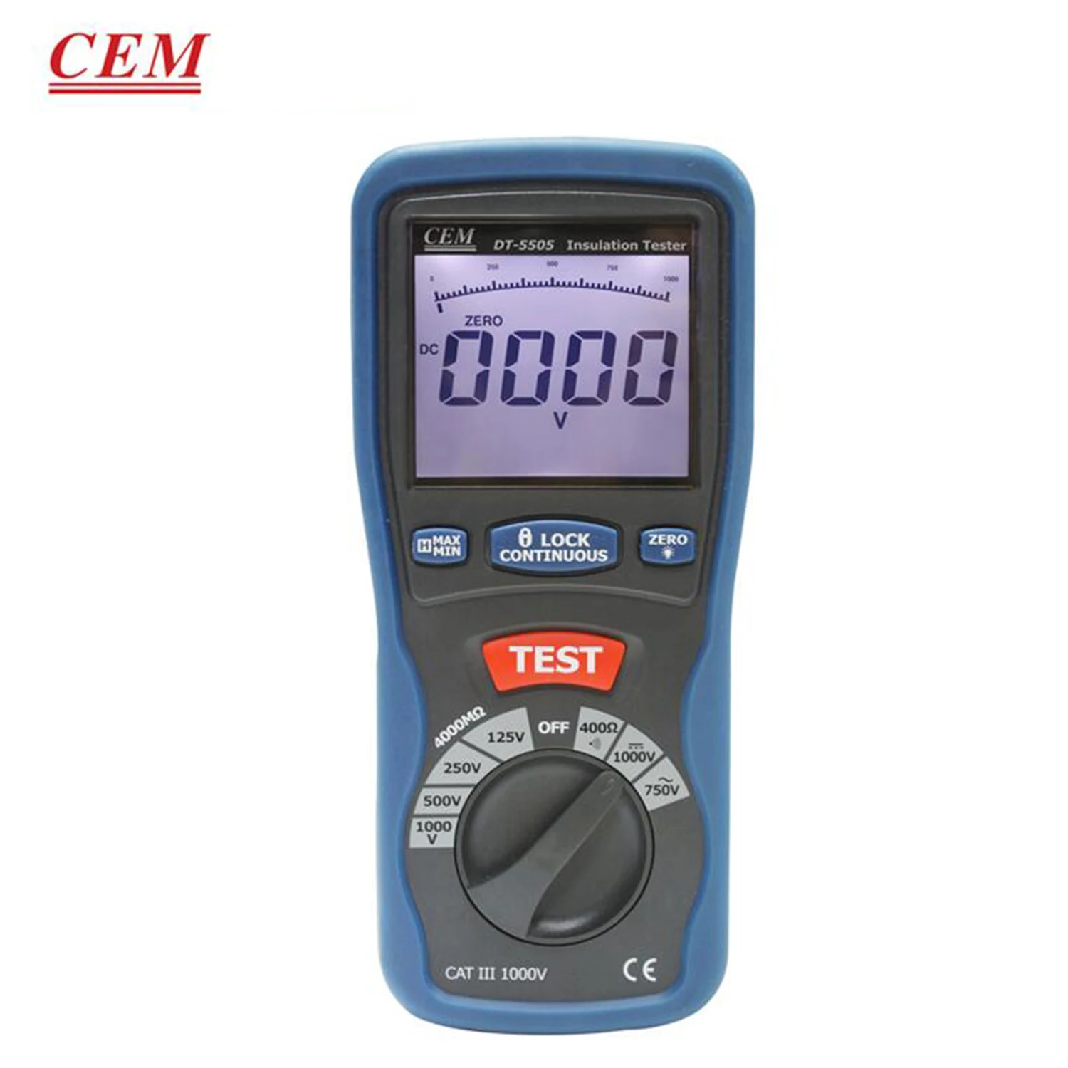 CEM DT-5505 Digital Insulation Meter Resistance Tester Measurement Of Electrical Equipment and Insulating Materials.