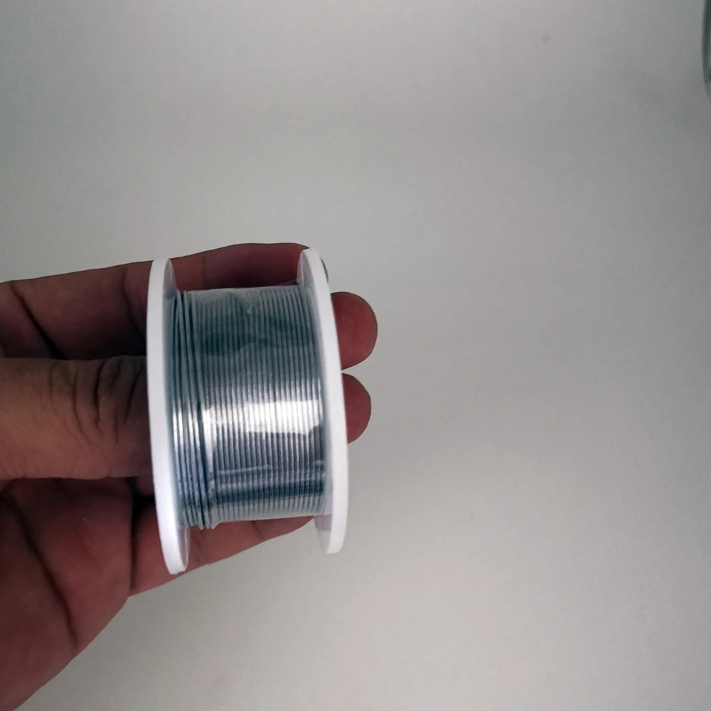 50G/100G Kawat Solder 0.3/0.5/0.8/1/1.2Mm Fluks Tidak Bersih 2.0% Rosin Inti Pengelasan Timah Kawat Besi Solder Gulungan BGA Timah Solder