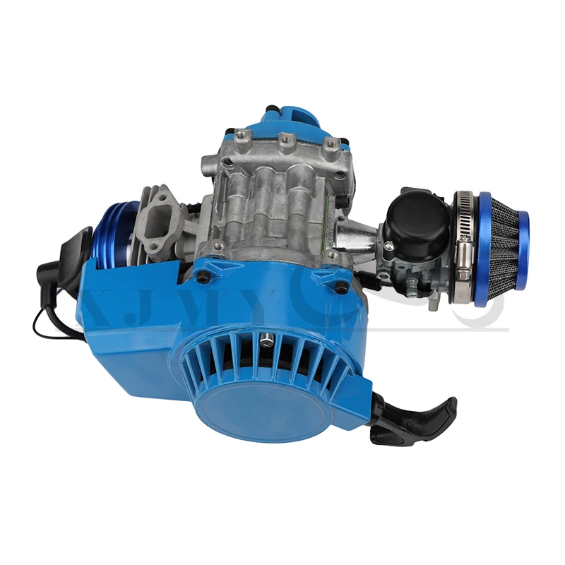 2 Stroke Pull Start Engine Motor Transmission Engine Air Filter Mini Pocket Pit Quad Dirt Bike ATV 4 Wheel