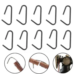 10 Pcs 5/16 Inch Leather Belt Hooks Belt Treadle Parts for Old Style Singer/Jones Sewing Machine Treadle Accessories