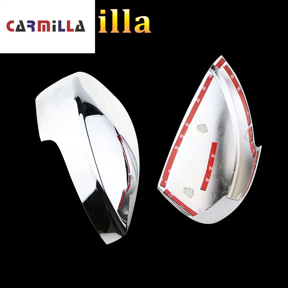 Carmilla ABS Chrome Car Rearview Mirror Protective Cover Rear View Mirror Trim Sticker for Ford Ecosport 2012 - 2017 Parts