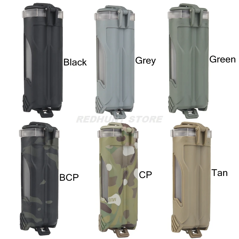 Multifunctional Tactical MOLLE Battery Box Hunting Outdoor Nylon Magazine Storage Box Waterproof Dustproof FOR CR123/18650