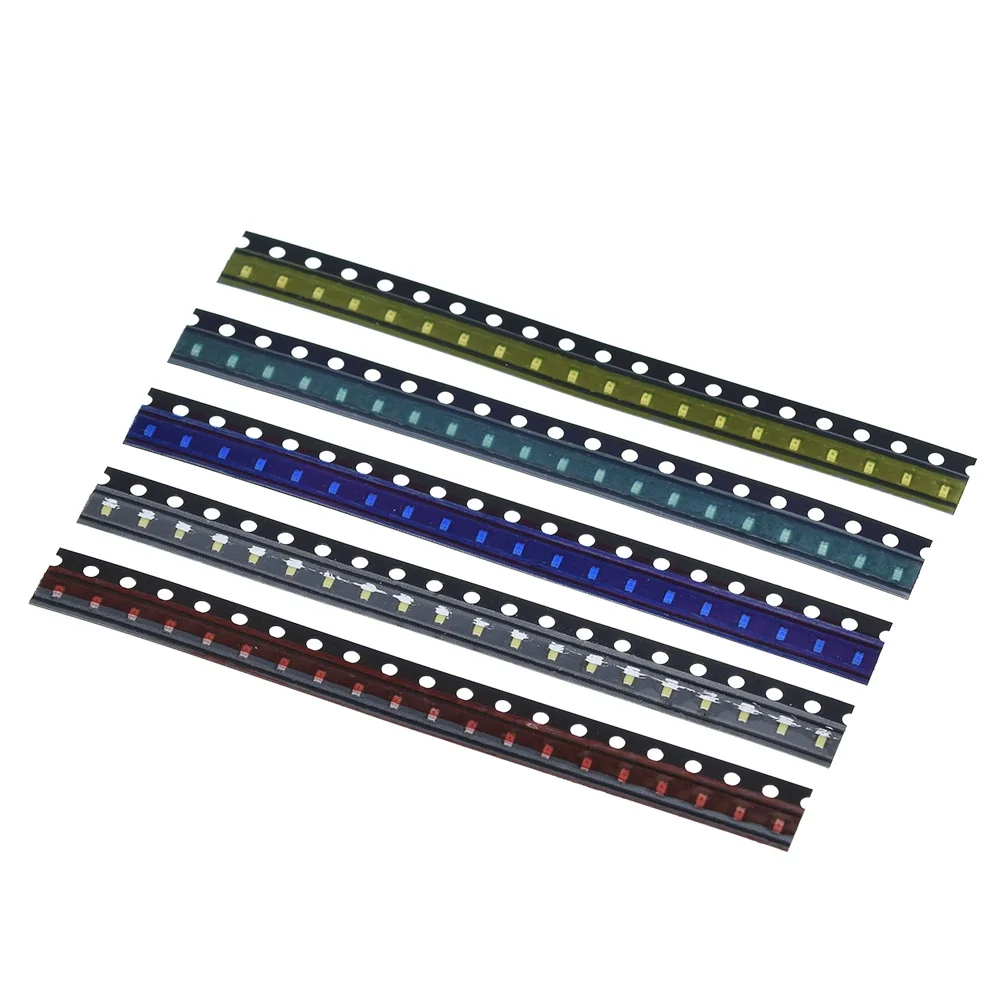 100 stücke = 5 farben x 20 stücke 5730/5050 /1210 /1206 /0805 /0603 LED Diode Sortiment SMD LED Diode Kit grün ROT Weiß Blau Gelb 5630 – Detail 29
