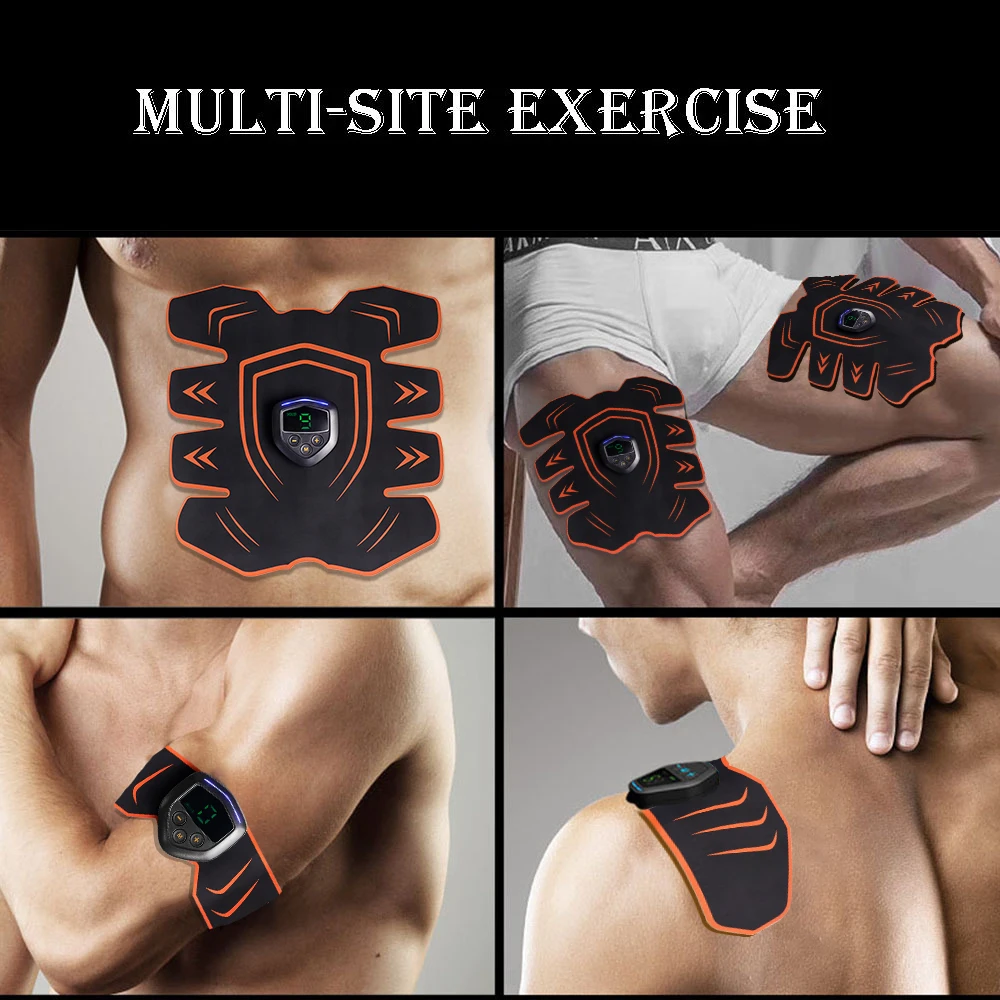 Abdominal Muscle Stimulator Trainer EMS Abs Fitness Equipment Training Gear Muscles Electrostimulator Exercise At Home Gym