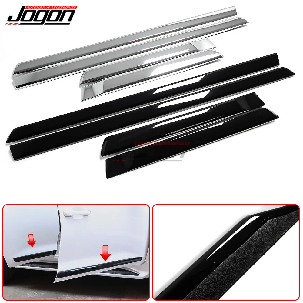 

ABS Chrome Car Side Door Body Protector Molding Cover Trim For Toyota Land Cruiser FJ200 LC200 2016-2020 Exterior Accessories