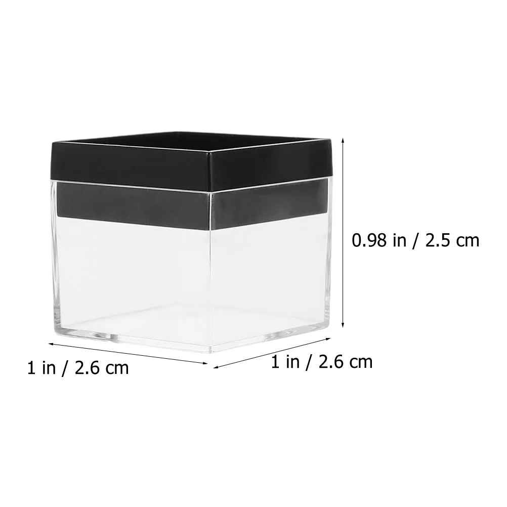 12pcs Transparent Square Box Mineral Specimen Collection Storage Box Natural Stone Mineral Specimen Display Box Collection Box