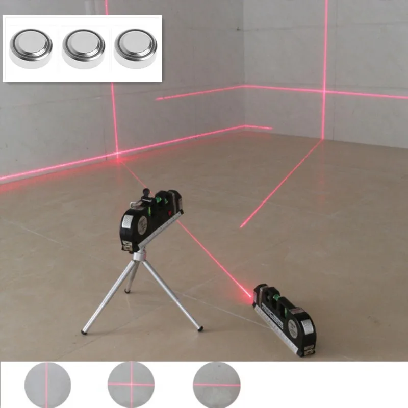 1 PC 4 in 1 Infrared Laser Level Cross Line Laser Tape with 2.5m Measure Tape multifunction laser level tools