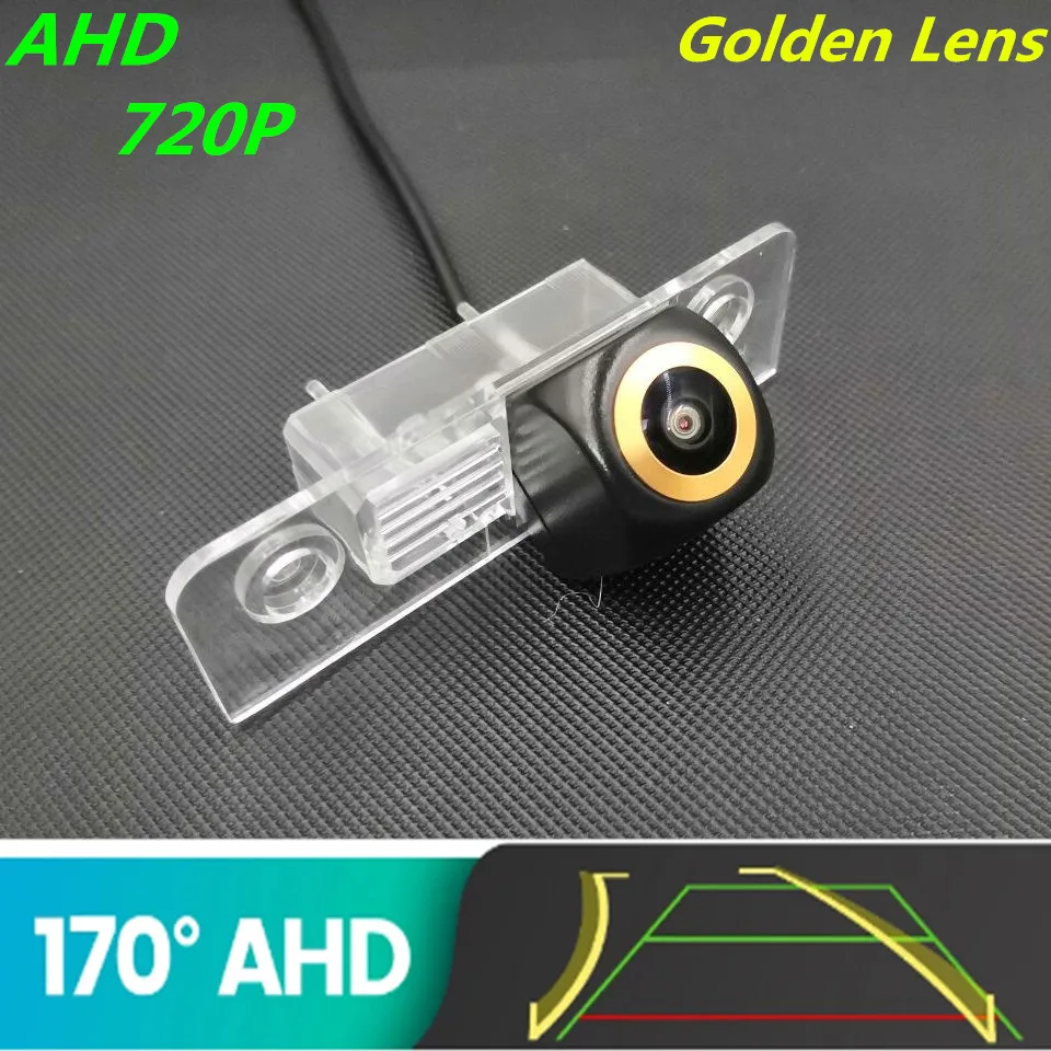 

AHD 720P Golden Lens Trajectory Car Rear View Camera For Ford Fiesta MK5 Hatchback 2002 2003 2004 2005 2006 Vehicle Monitor