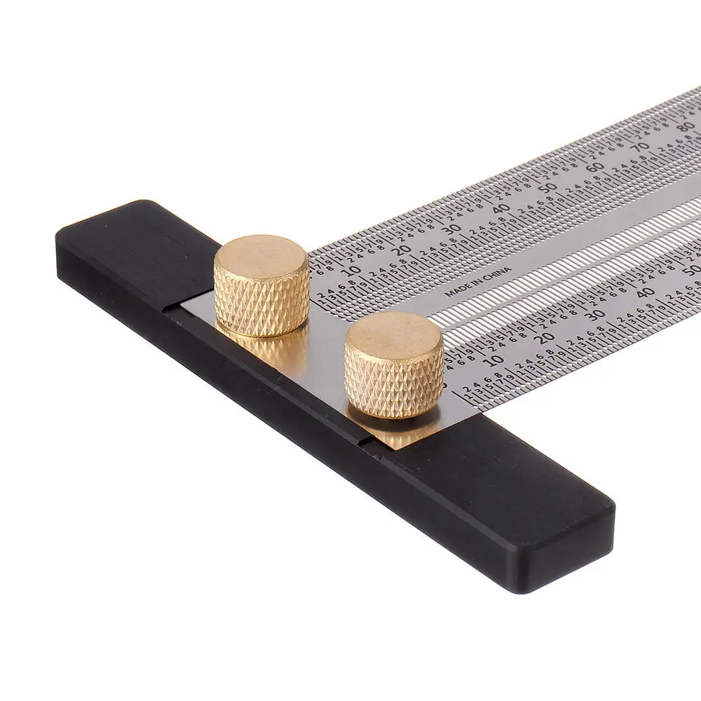 T-type Ruler DIY Woodworking Scribe 180-400mm  Hole Scribing ruler crossed-out tool Line Drawing Marking Gauge  Measuring Tool