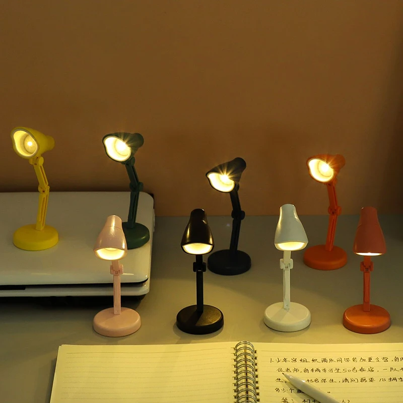 LED Table Lamp Mini Foldable Night Reading Book Lamps For Home Room Computer Notebook Laptop Desk Night Lights Eye Protections