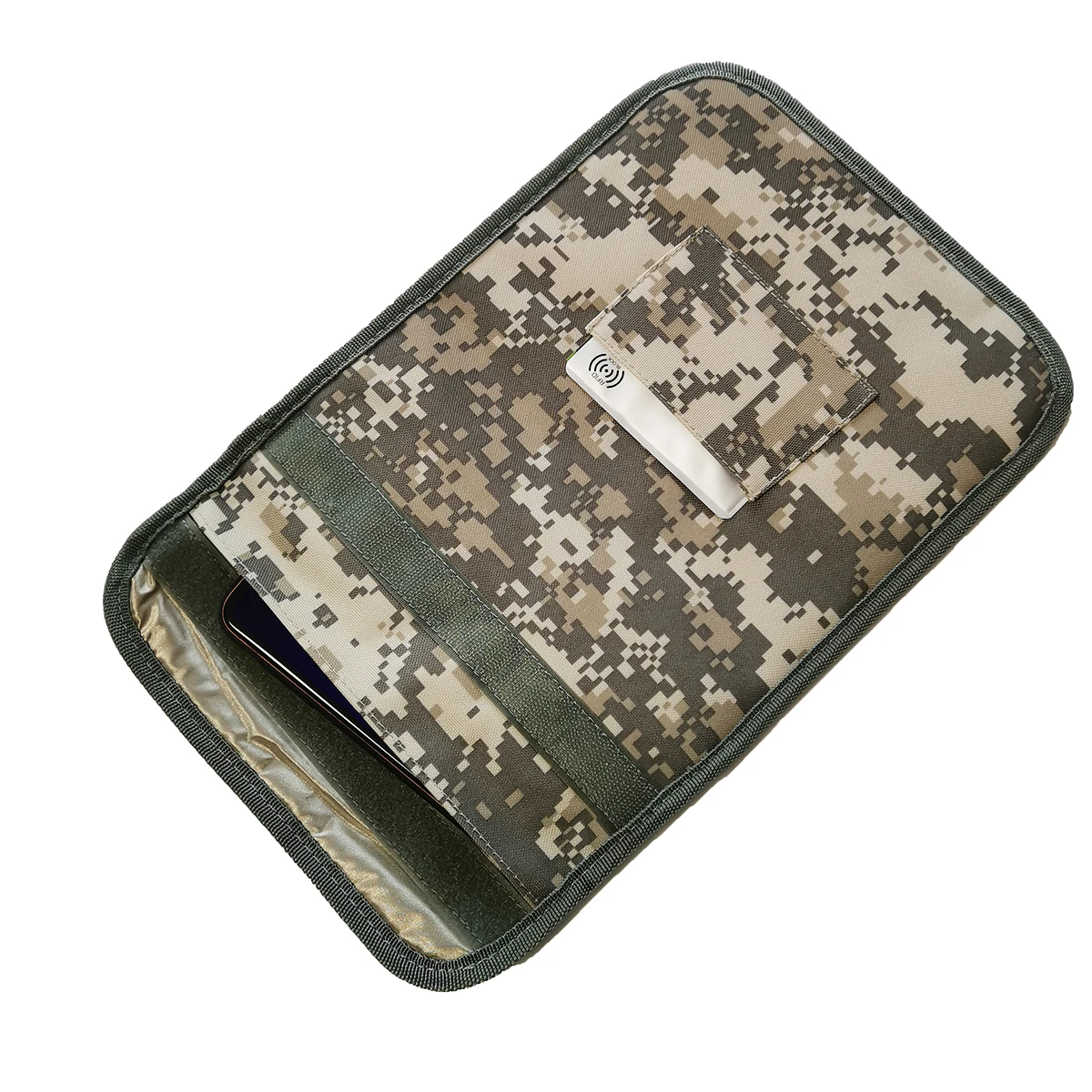 Faraday Bag Military Camouflage Tablet PC Signal Blocking Anti-Spying/Tracking Prevent GPS Location EMF Protection Big Cover