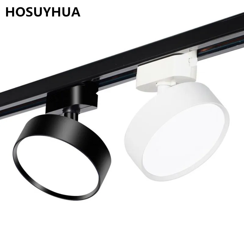 8Pcs LED Track Light 12W 18W Rail Astigmatism Lamp Indoor Lighting Angle Adjustable For Clothing Store Dressing Room AC85~265V.