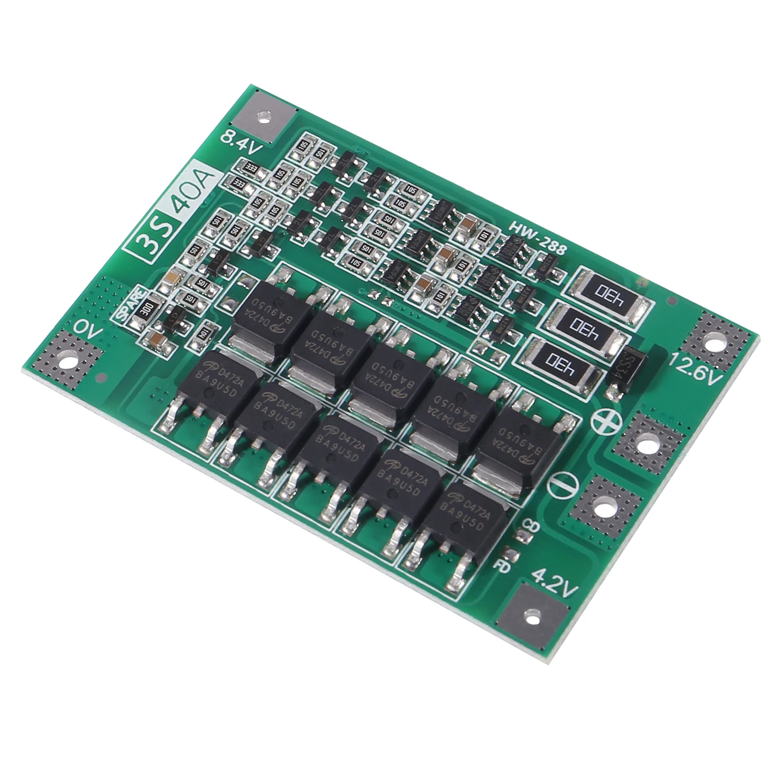 BMS 3S 40A Balancer PCM 18650 Lithium Battery Protection Board 3S BMS Li-ion Charger Charging With Balance 12.6V for Drill Motor