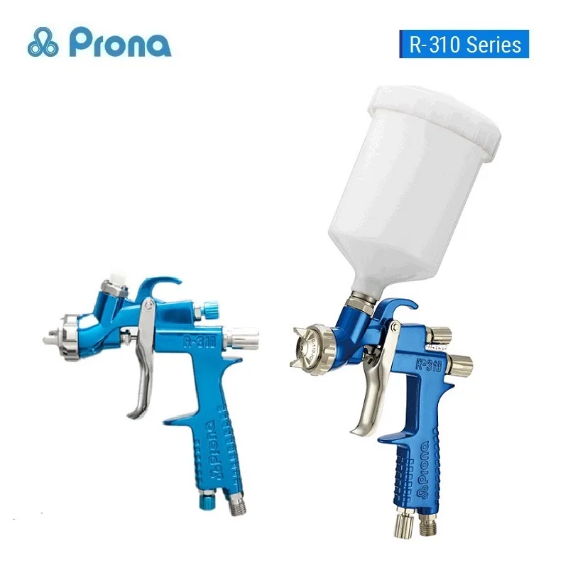 Prona R-310 Gravity feed manual spray Gun with cup, R310 car painting gun, furniture/wood metal surface paint