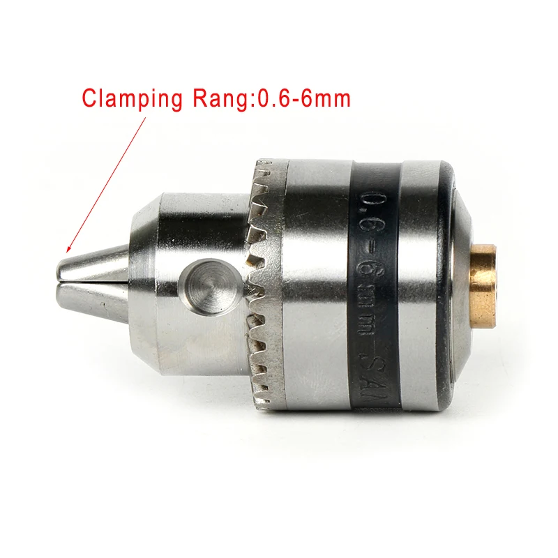 Alat Alat Kerja Menjepit 0.6-6Mm B10 Motor Mikro Bor Chuck Lancip Mounted Bor Chuck dengan Kunci Chuck Kuningan mini Motor Listrik