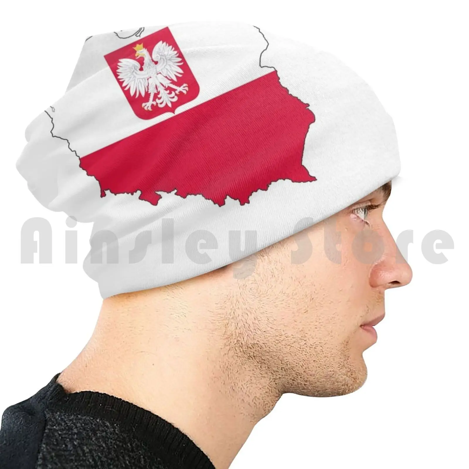 Mapa de Polonia, bandera y Águila Gorros con bandera cómoda, Pullover Cap, mapa, Polonia, polaco, Día del Trabajo, Fundación