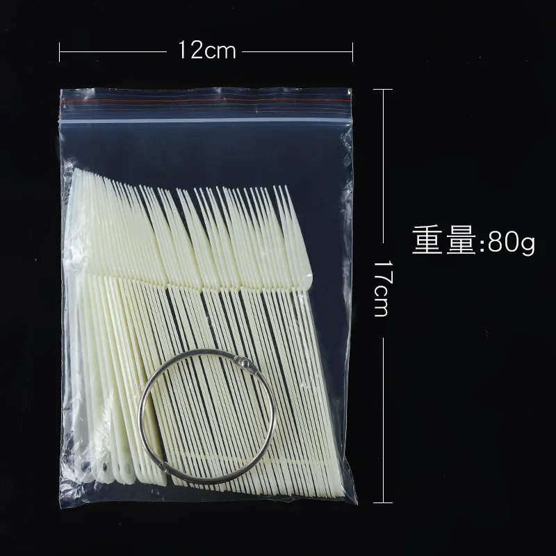 10  SetS 50 Sticks  fan Shaped Nail Display Tips, DIY Practice Salon Nail Board Set