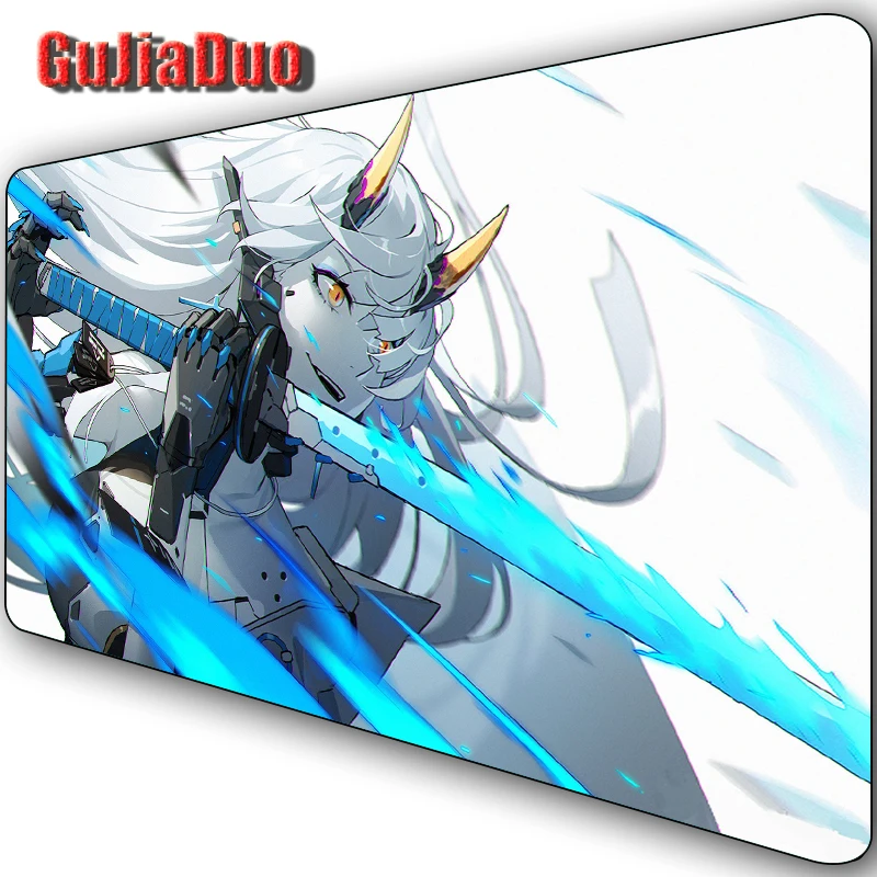 

GuJiaDuo Punishing Gray Raven Anime Mouse Pad Gamer Laptop Table Desk Mat Gaming Room Accessories Kawaii Girl Cartoon Mousepad